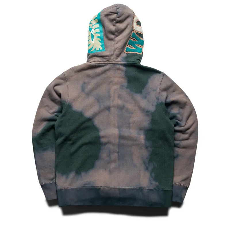 maternity wear Urban Energy A Bathing Ape Hand Dye Shark Full Zip Hoodie - Green