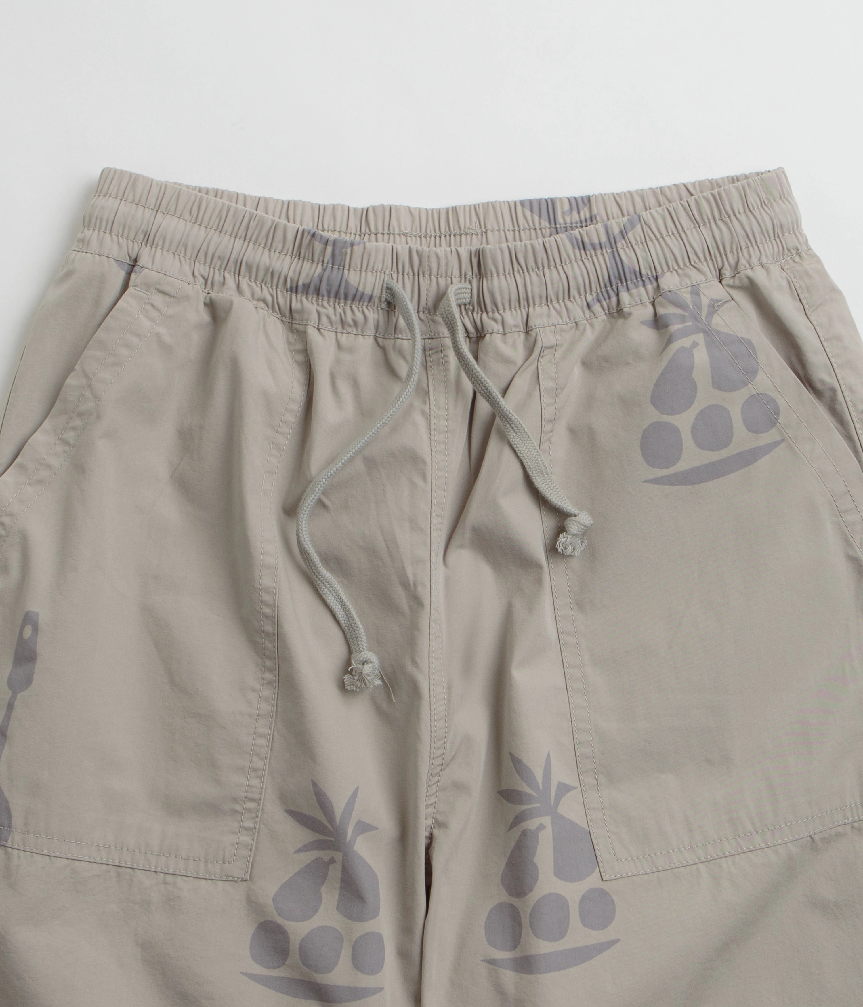Heat Ready Service Works Poplin Printed Chef Shorts - Stone