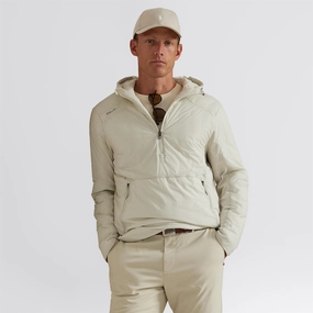Crush RLX Hooded Half Zip Jacket Stone Pebble
