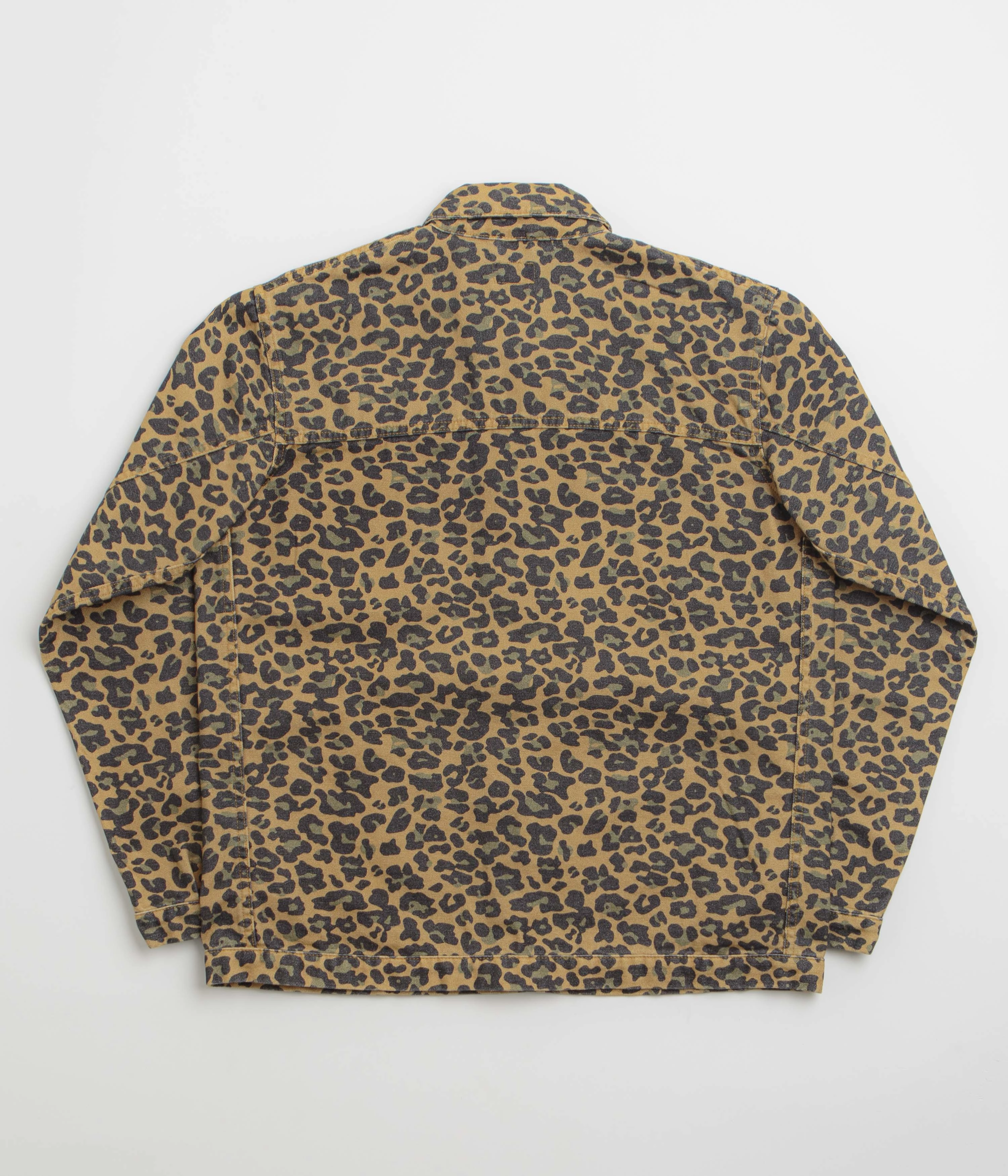 Stan Ray Coverall Jacket - Washed Leopard Camo Duck Comfort Fit Silhouette Fashionable Style
