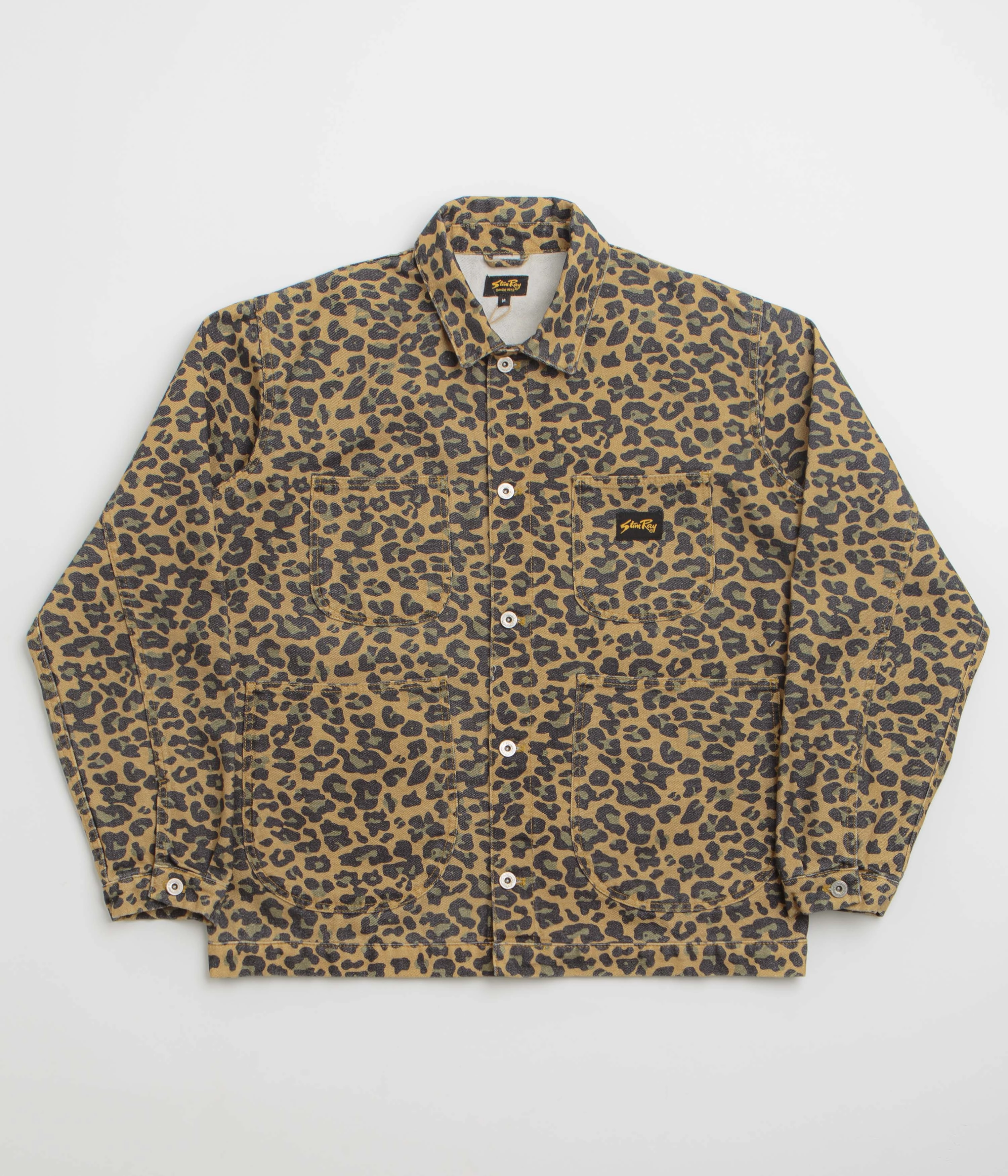 Stan Ray Coverall Jacket - Washed Leopard Camo Duck Abrasion resistant