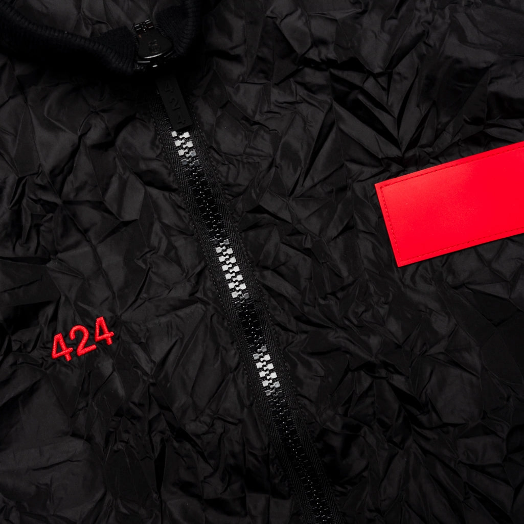 424 Nylon Jacket - Black Beanie Flexible Shell