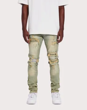 AntiStaticLining THE LEVERAGE Kovo Slim Fit Denim Jeans