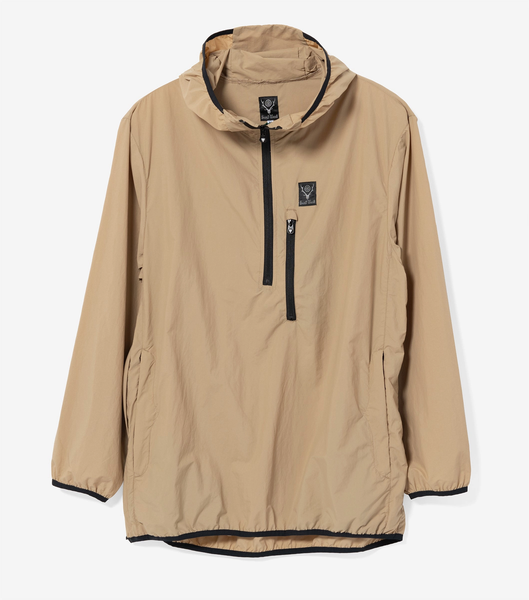 Packable Parka (Khaki) Lightweight Shell Hidden Storage Compartments