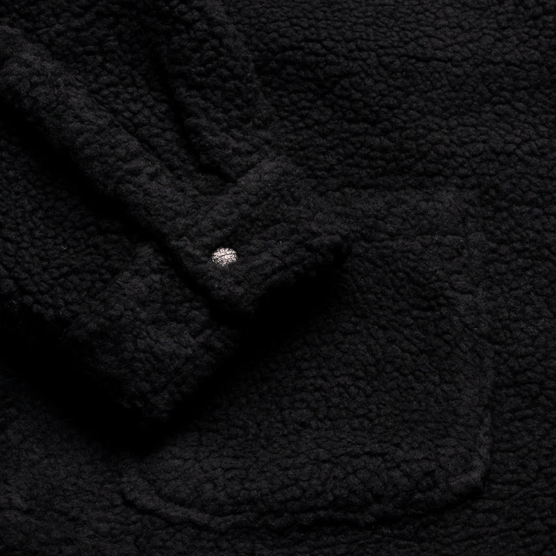 Fucking Awesome Pile Fleece Overshirt - Black Core Fit second - hand