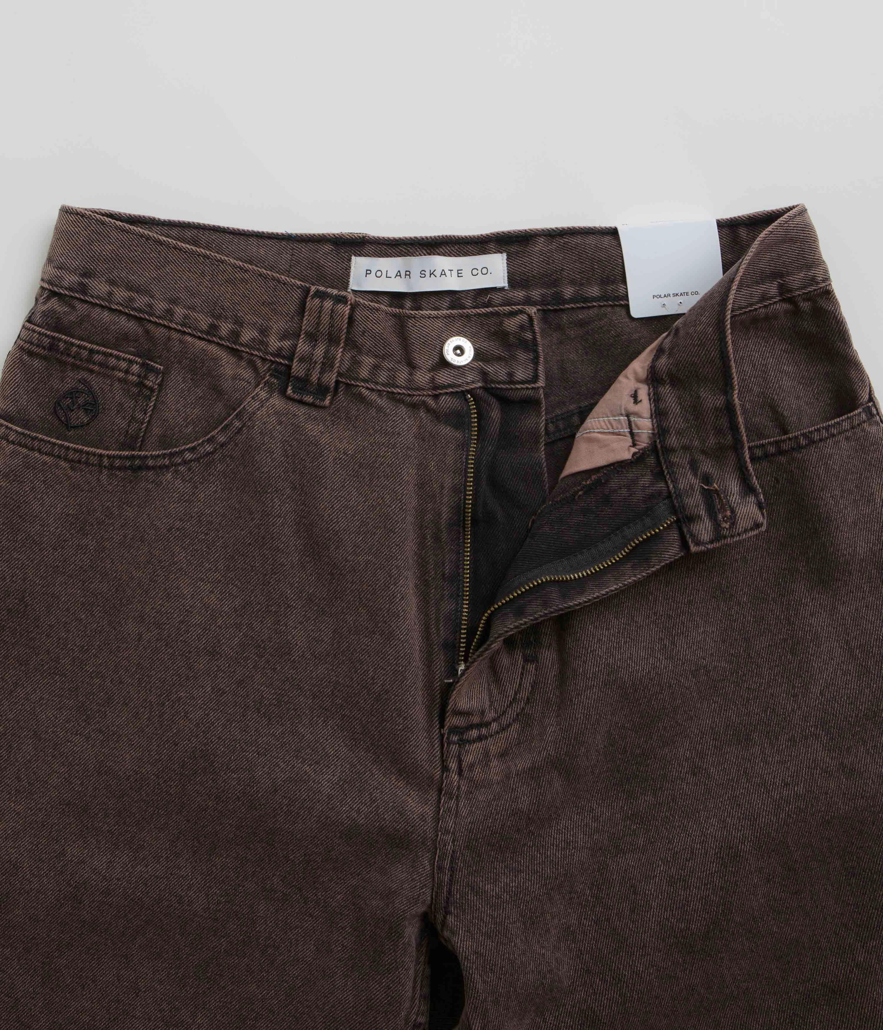 stripe design Sweat Wicking Channels Polar Big Boy Shorts - Mud Brown