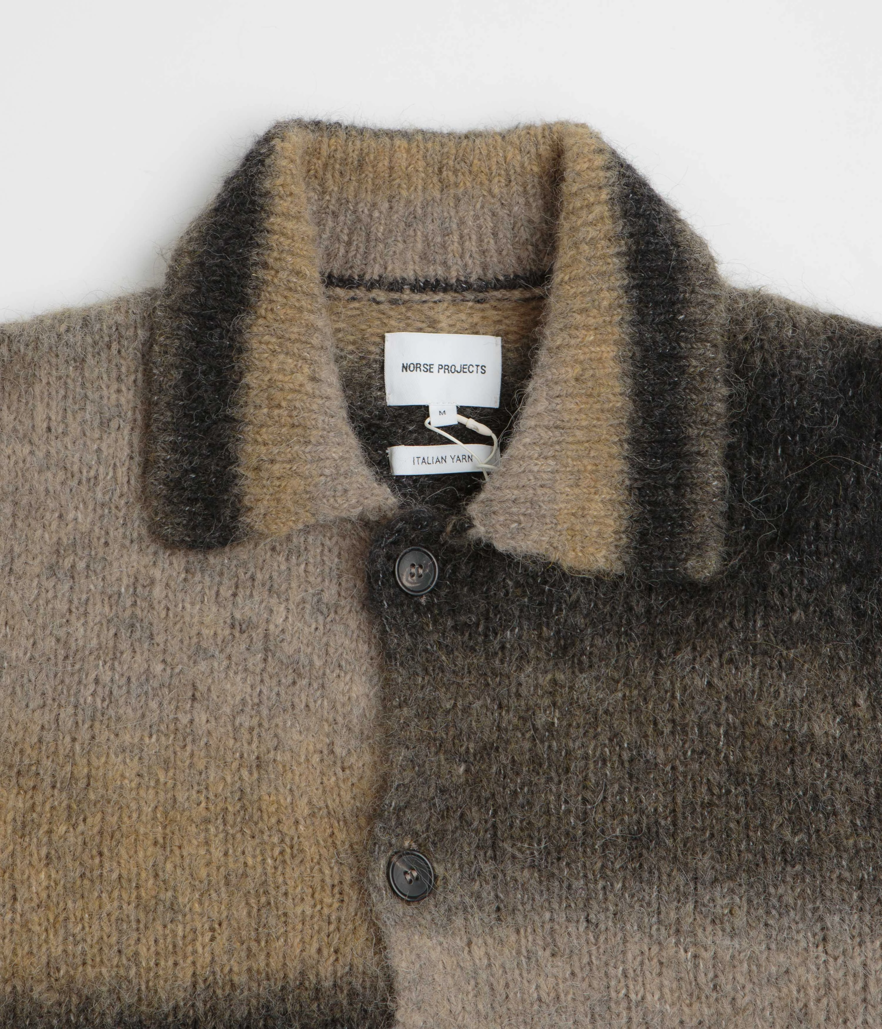 Norse Projects Erik Alpaca Wool Jacket - Utility Khaki Double Stitched Edging suitable for casual sports