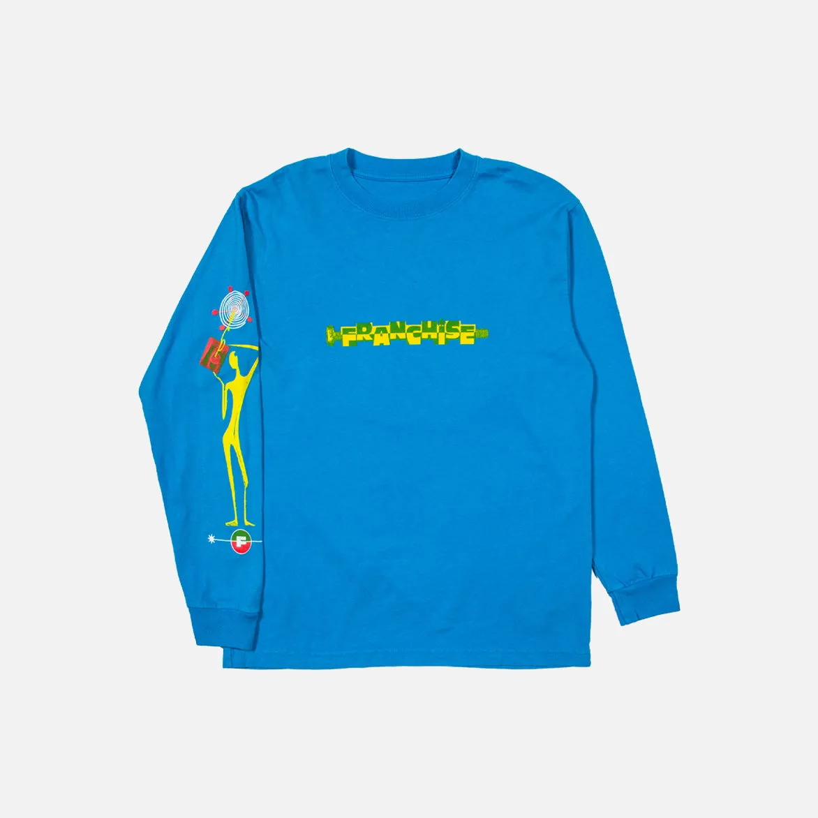 WITHIN YOURSELF LS TEE - ELECTRIC BLUE Youth Glow ElasticFree Cuffs