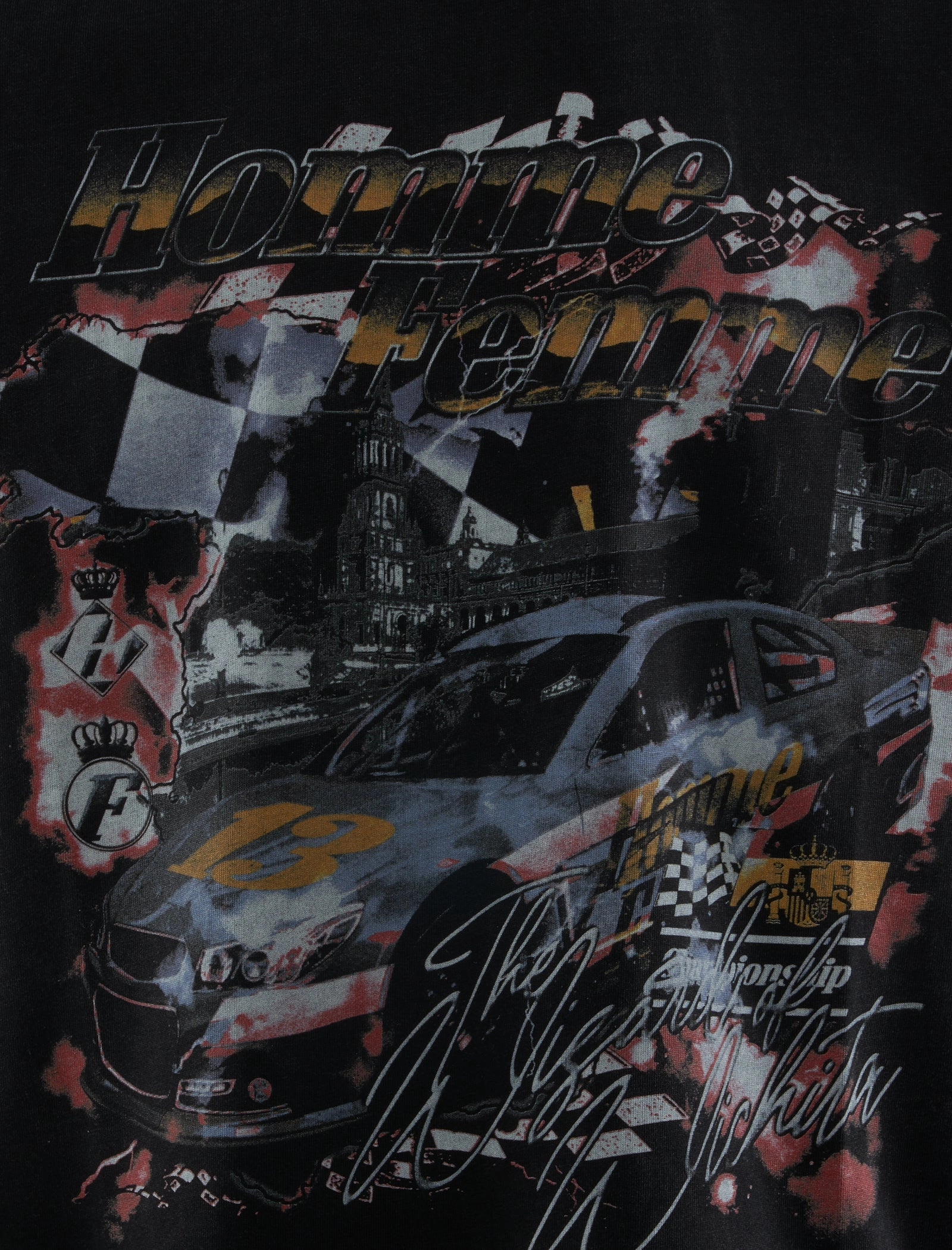 NonChafingTrim Multi Panel Construction WIZARD RACING TEE