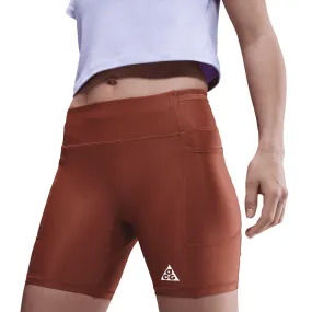 AntimicrobialCoating WMNS ACG DRI-FIT ADV MID-RISE 6" TREE FROG SHORTS - CINNAMON