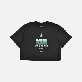 WMNS AIR JORDAN HL FEARLESS SS BOXY CREW TEE - BLACK Soft Motion