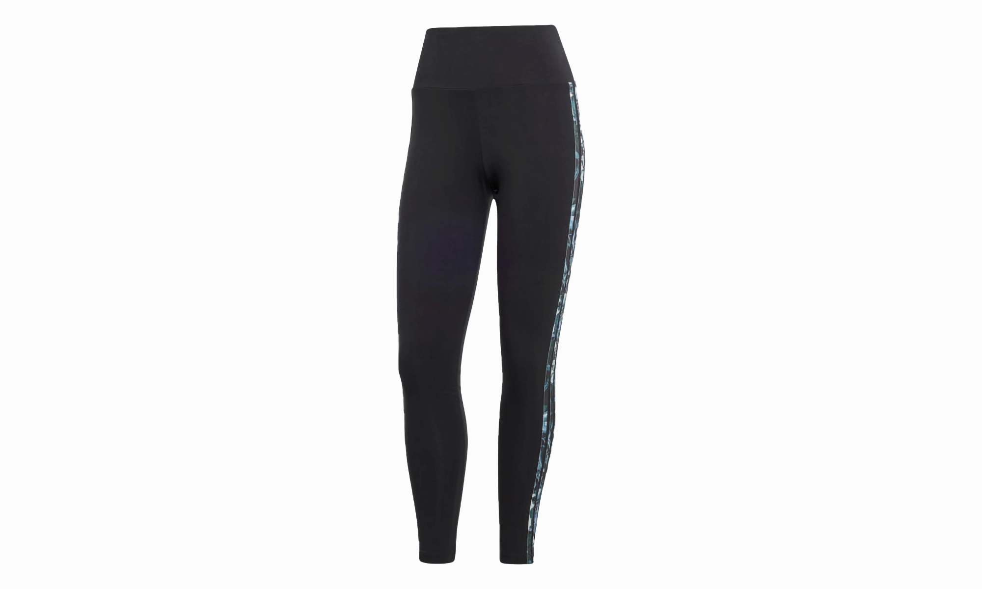 Wo 3 STRIPE FLORAL LEGGINGS "Black" OdorResistant Coating