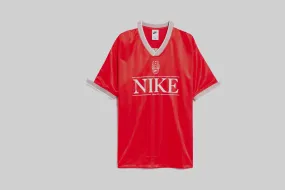 Women's Nike Sportswear V-Neck Jersey Top Shrinkage Prevention Treatment Flatlock Stitching Technique