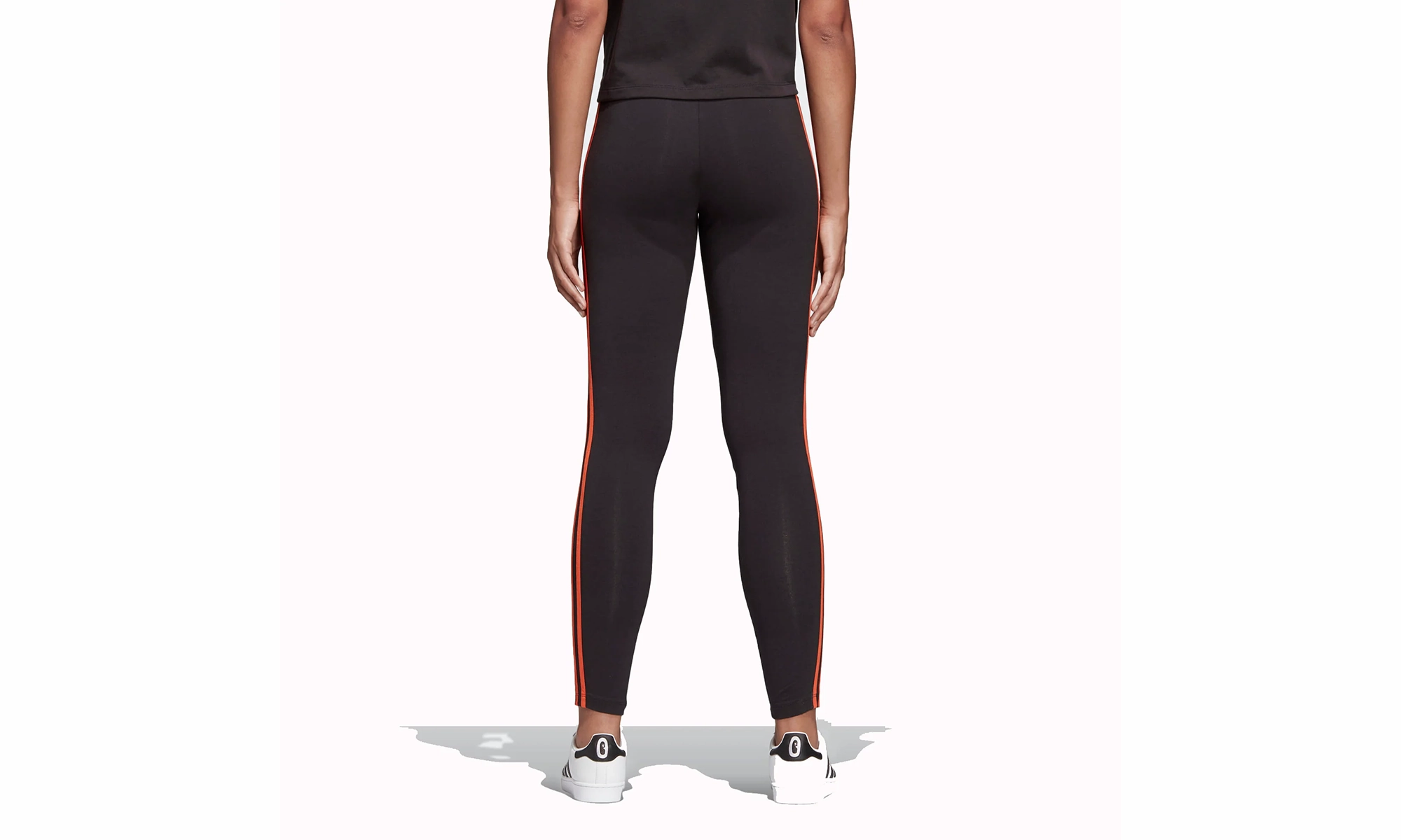 StaticResistant Womens Tennis Tights "Black / Craft Orange"