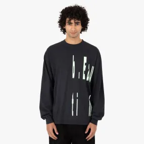 b.Eautiful Left Logo Long Sleeve Shirt / Black Floral Pattern