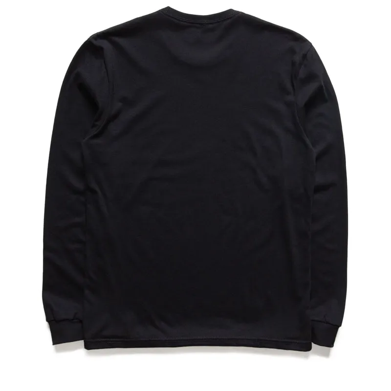 Workout Fucking Awesome Bike Girl L/S Tee - Black