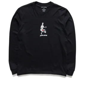 Fucking Awesome Bike Girl L/S Tee - Black Reinforced Button Placket mountain climate