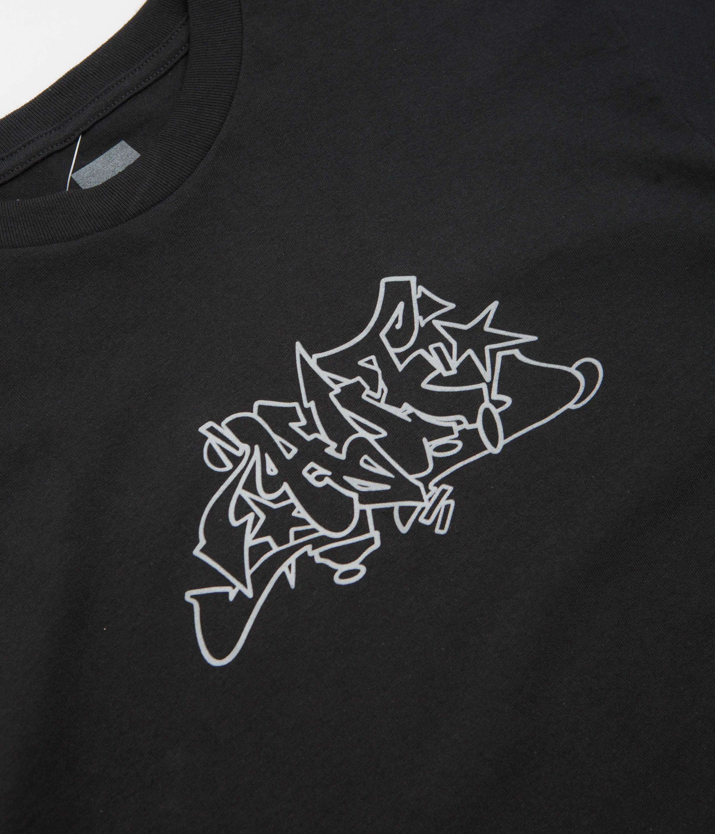 HUF Outlines T-Shirt - Black Striped Office