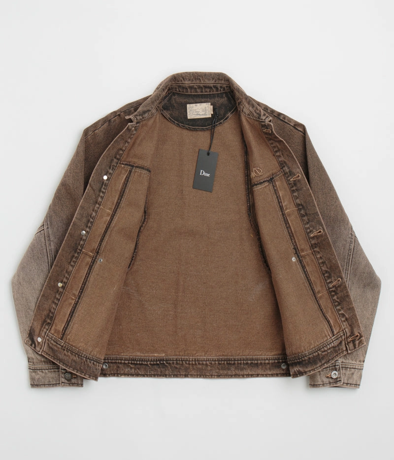 Withstand Passion Dime Denim Jacket - Dipped Sandblasted Brown