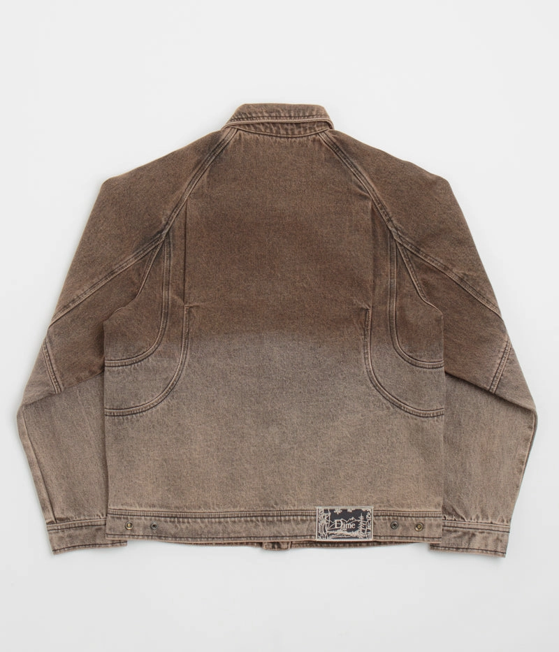 Dime Denim Jacket - Dipped Sandblasted Brown Market