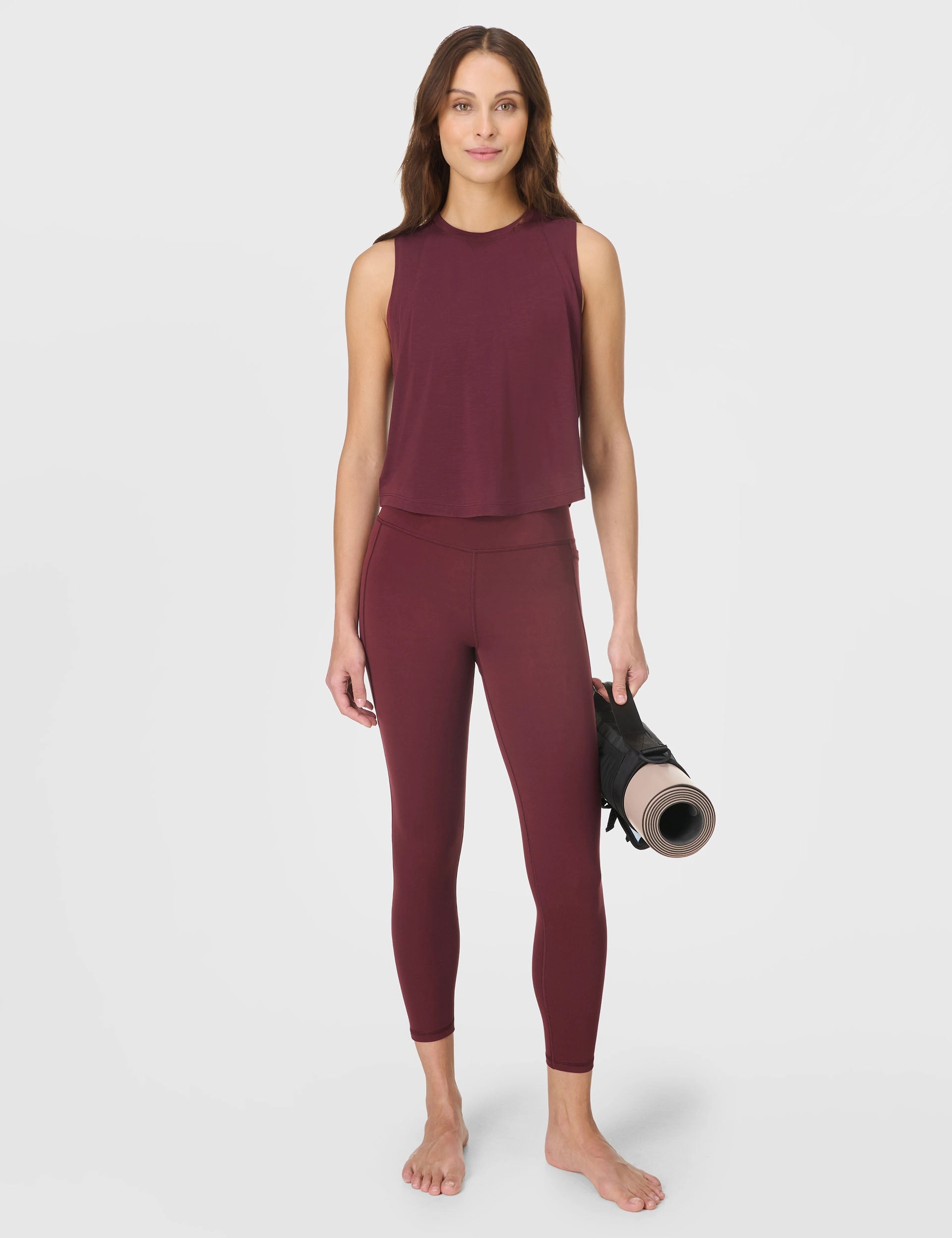 Ultra Stretch Ultimate Studio 7/8 Legging - Garnet Red