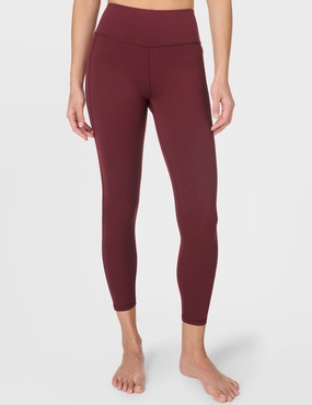 Summer Wear Minimalist Style Ultimate Studio 7/8 Legging - Garnet Red