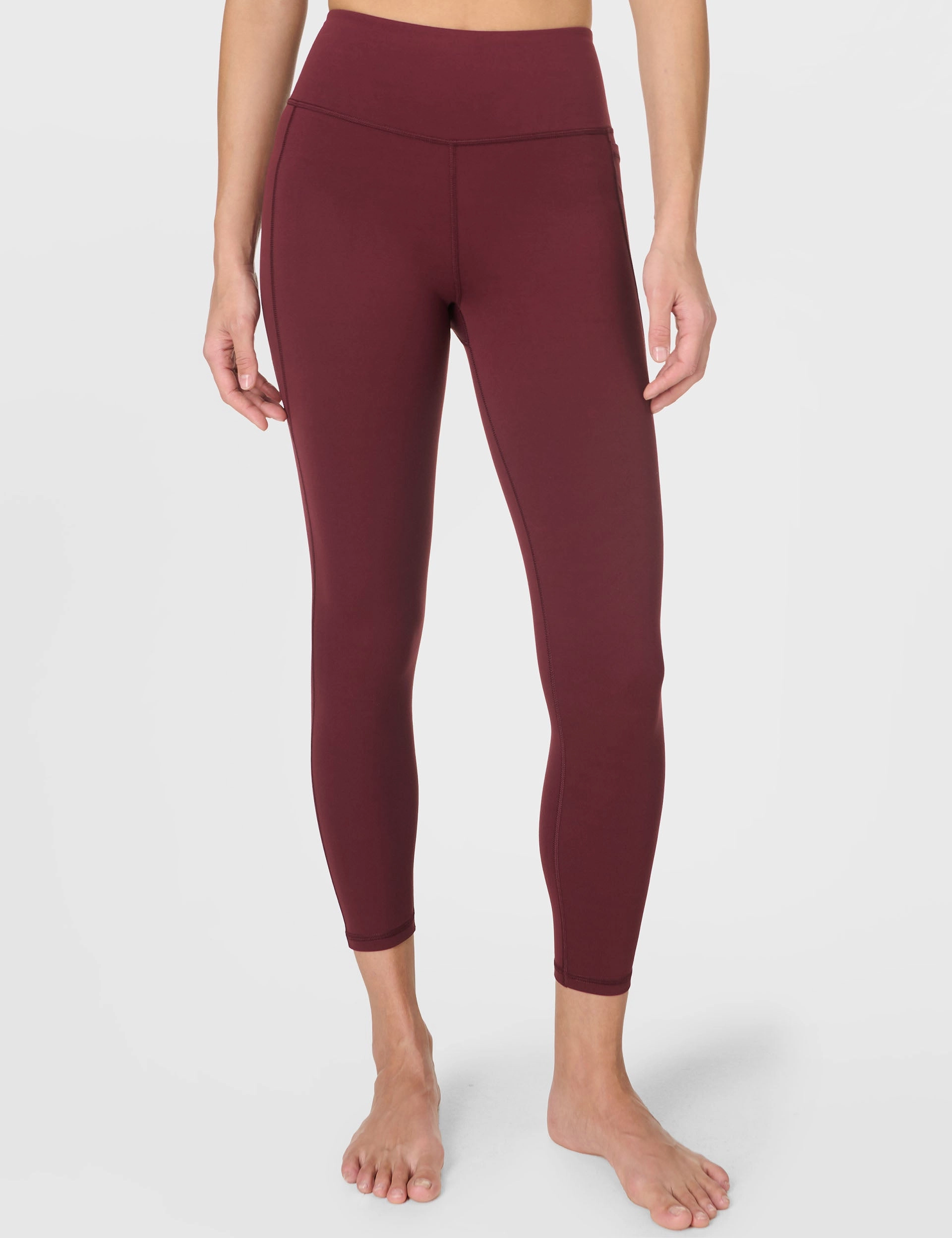 Summer Wear Minimalist Style Ultimate Studio 7/8 Legging - Garnet Red
