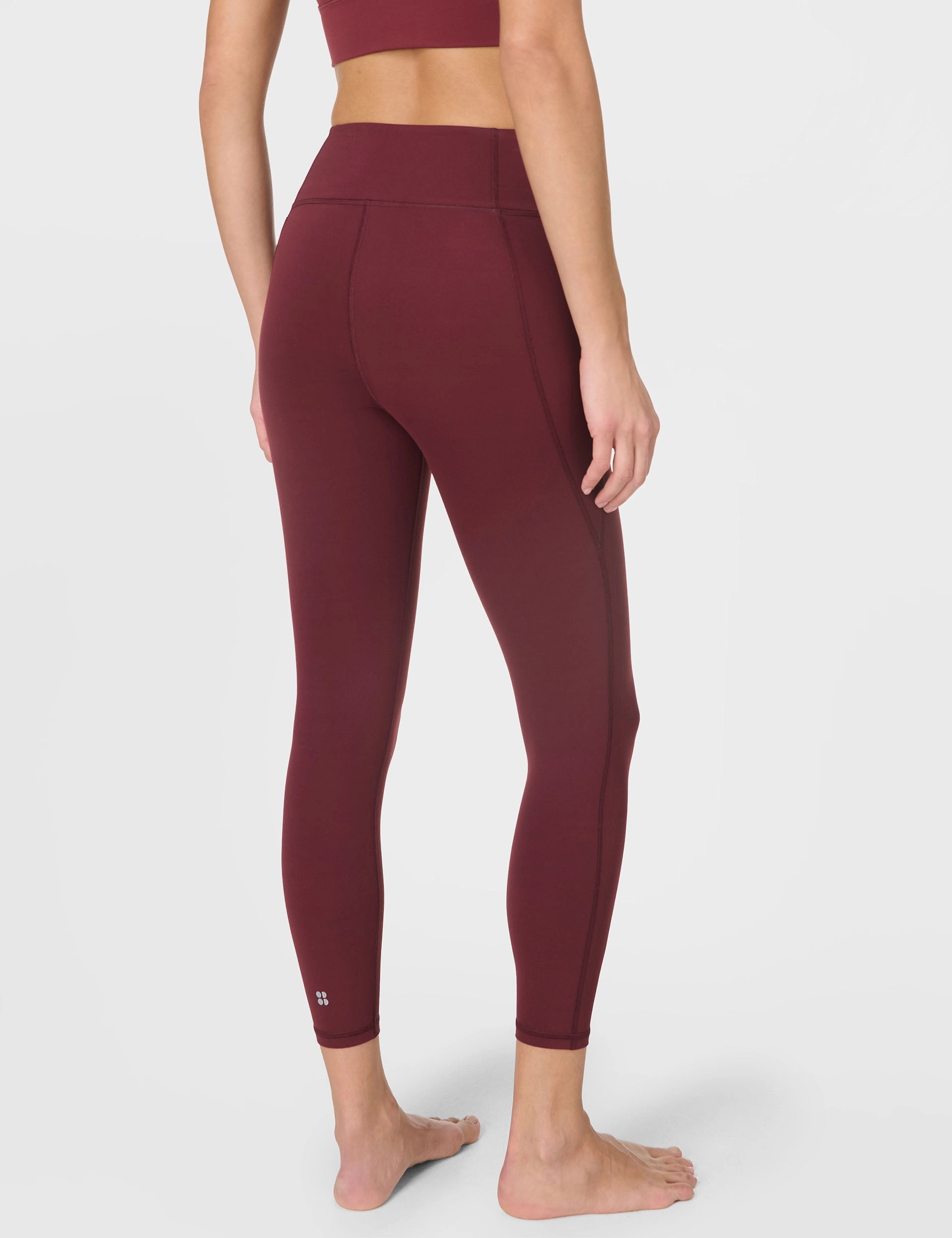 Holiday Outfit Double Layer Dry Fit Ultimate Studio 7/8 Legging - Garnet Red
