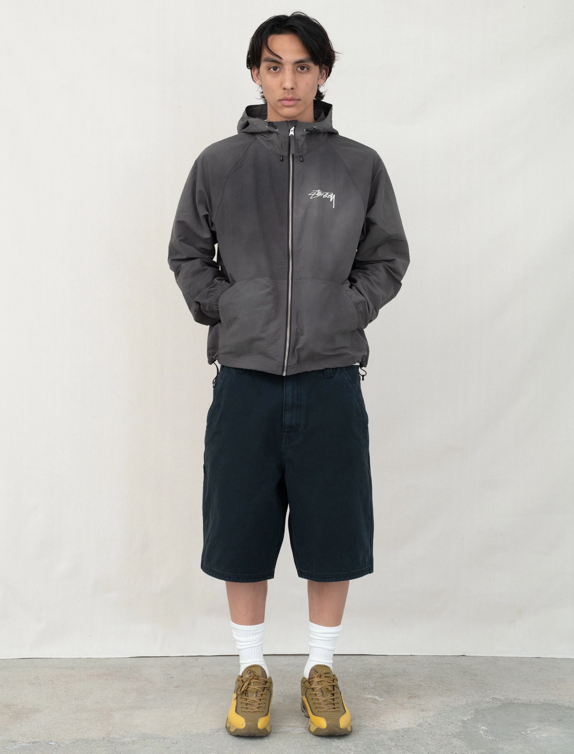 Work Short Washed Canvas (Black) Non Restrictive Fit Core Cut