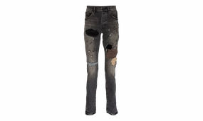 Worn Patchwork Jeans Sustainable Dye Methods True Fit