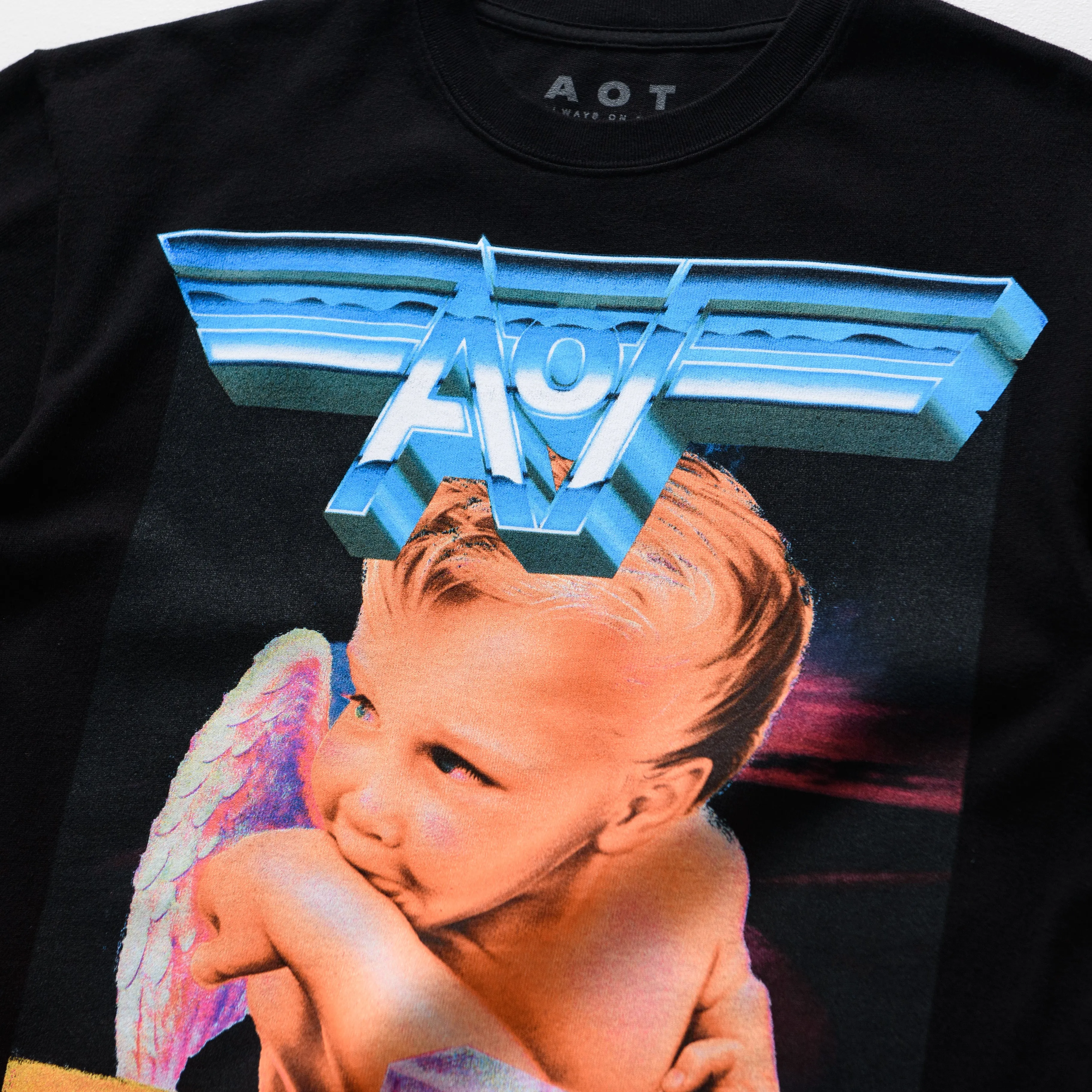 tag short hem Always On Tour 1984 Tee - Black