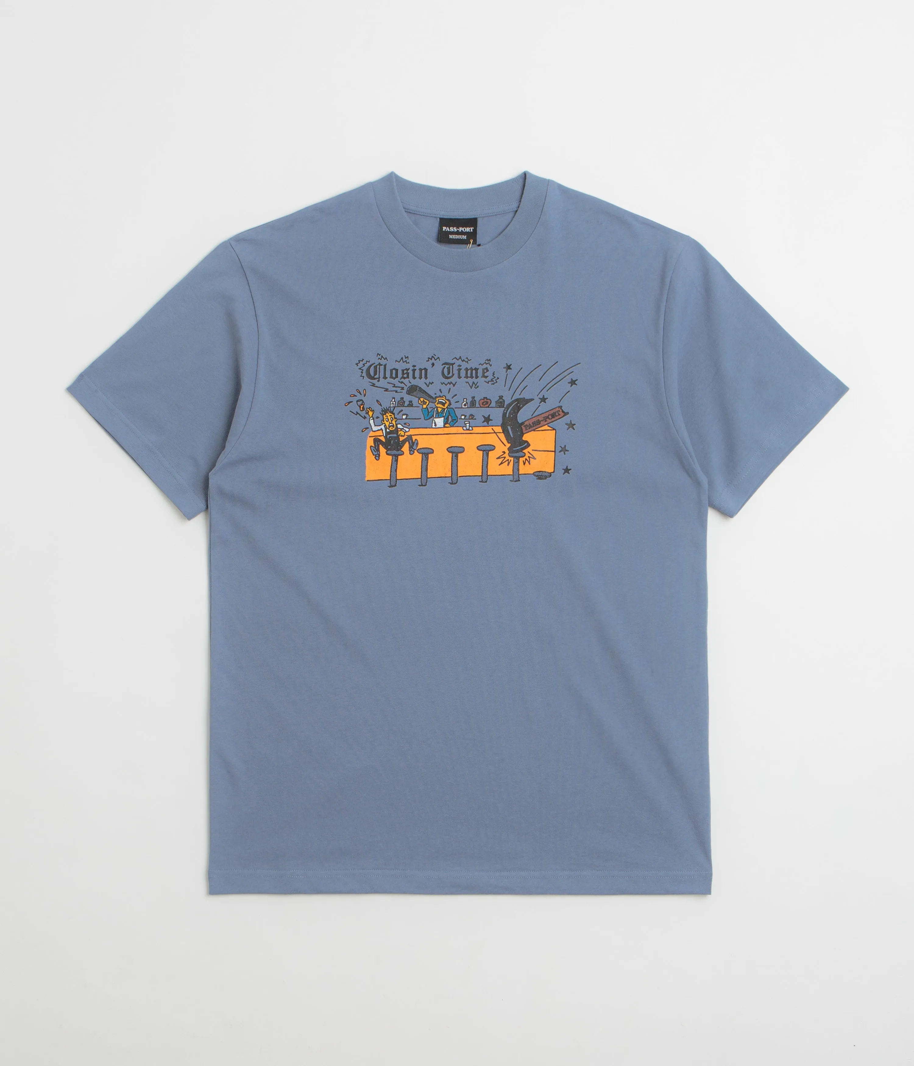 sequin Pass Port Closin' Time T-Shirt - Washed Out Blue