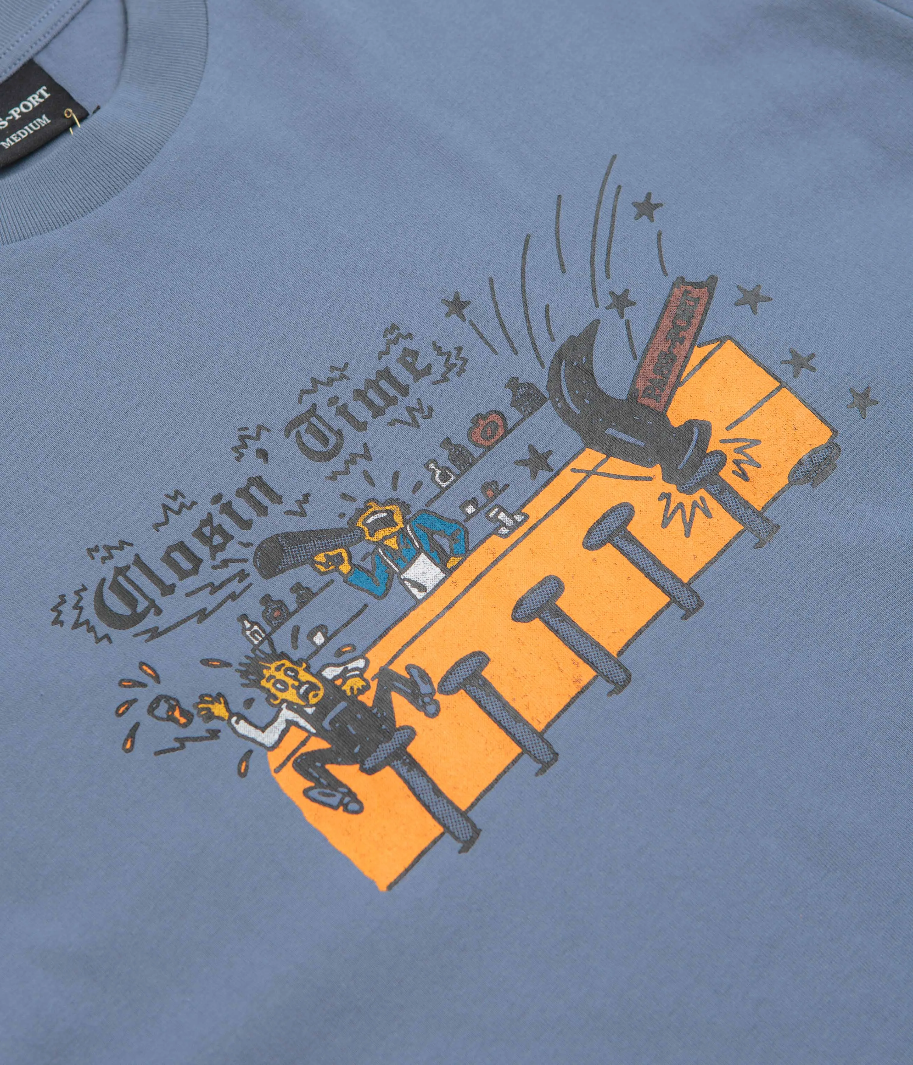 Pass Port Closin' Time T-Shirt - Washed Out Blue Easy to move in