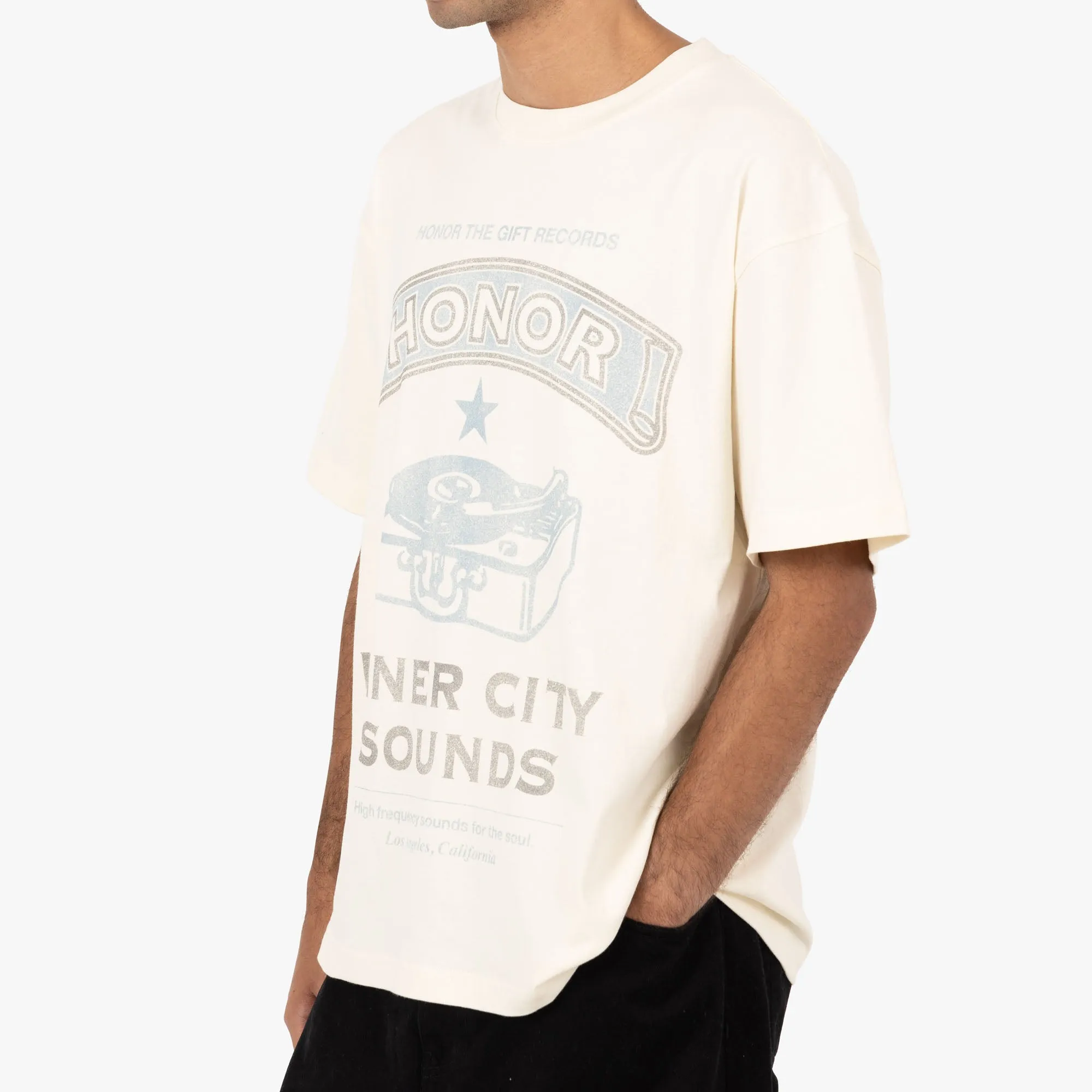 rugby venue Honor The Gift Honor Records T-shirt / Cream