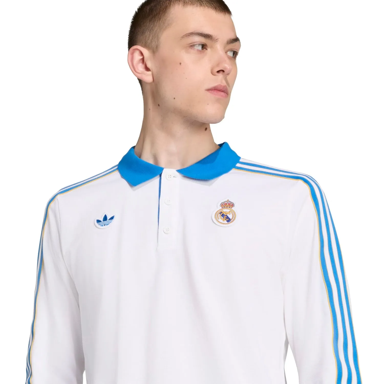 Real Madrid Icon LS Polo -Mens Stream Fit Dense Fit