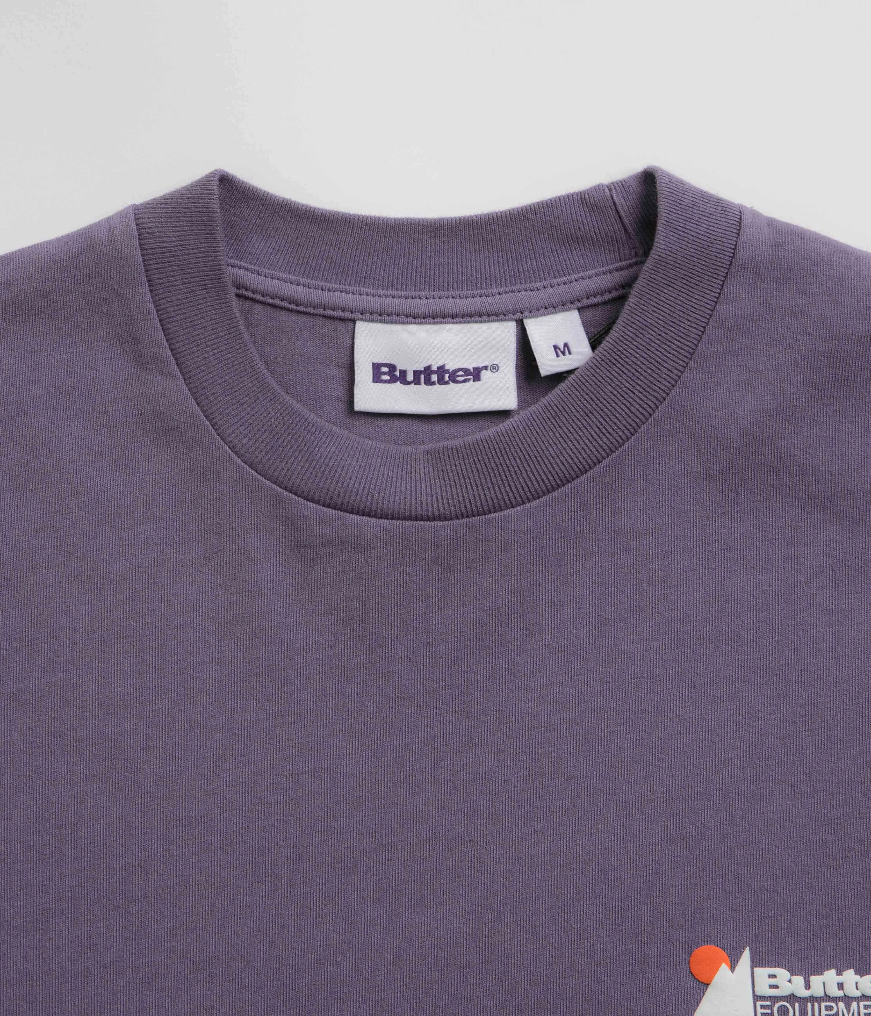 Butter Goods Pigment Dye Long Sleeve T-Shirt - Dusk Zip Closure