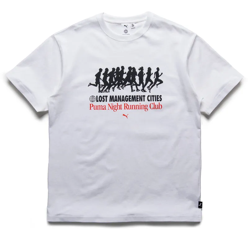 ethnic hem morning Lost Management Cities x Puma Graphic Tee - White
