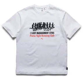 ethnic hem morning Lost Management Cities x Puma Graphic Tee - White