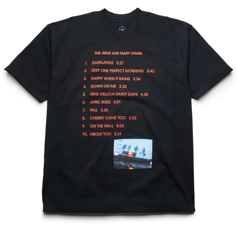Pleasures Darklands Tee - Black Graphic Prints Ruffled edges