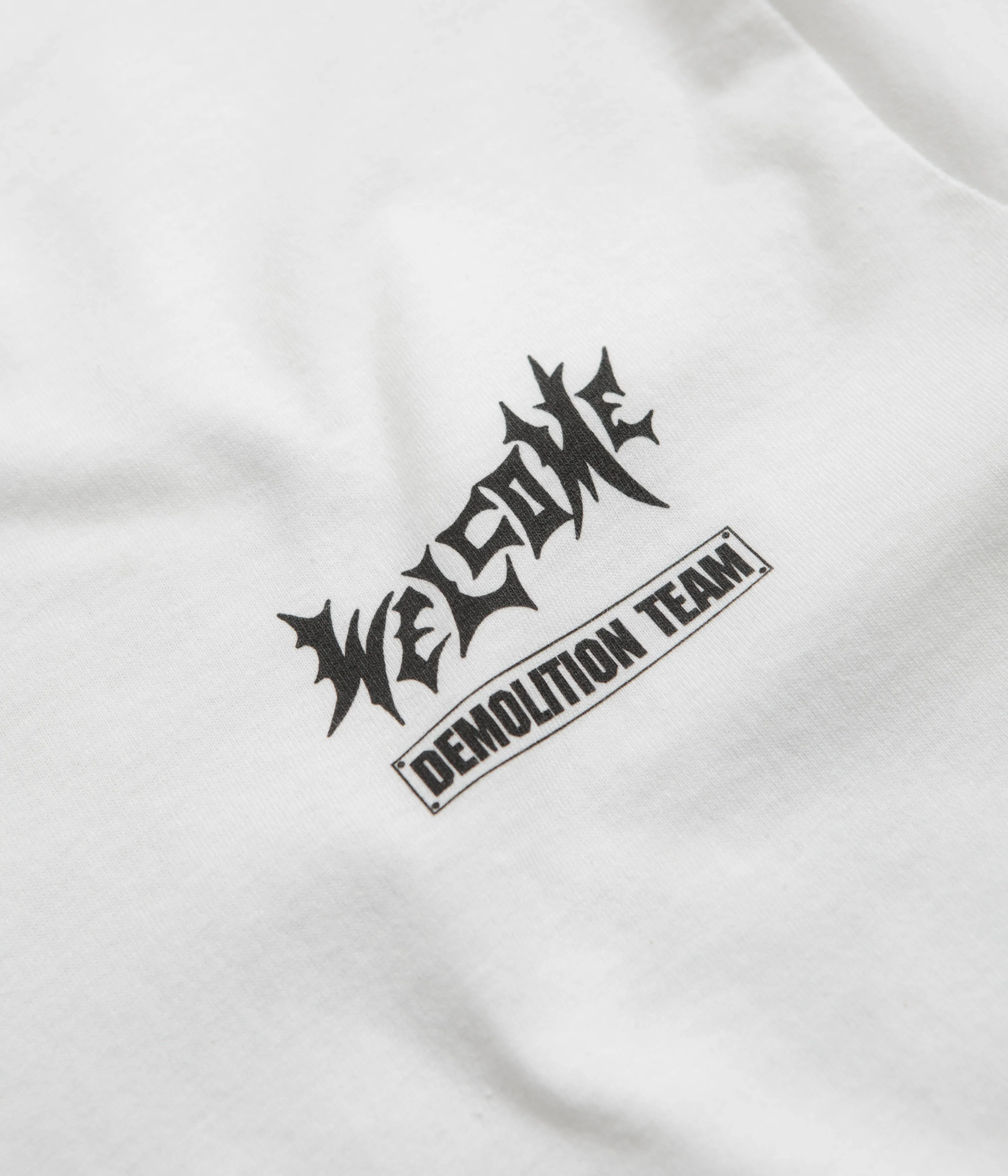 pajama pants silhouette Welcome Demolition T-Shirt - White