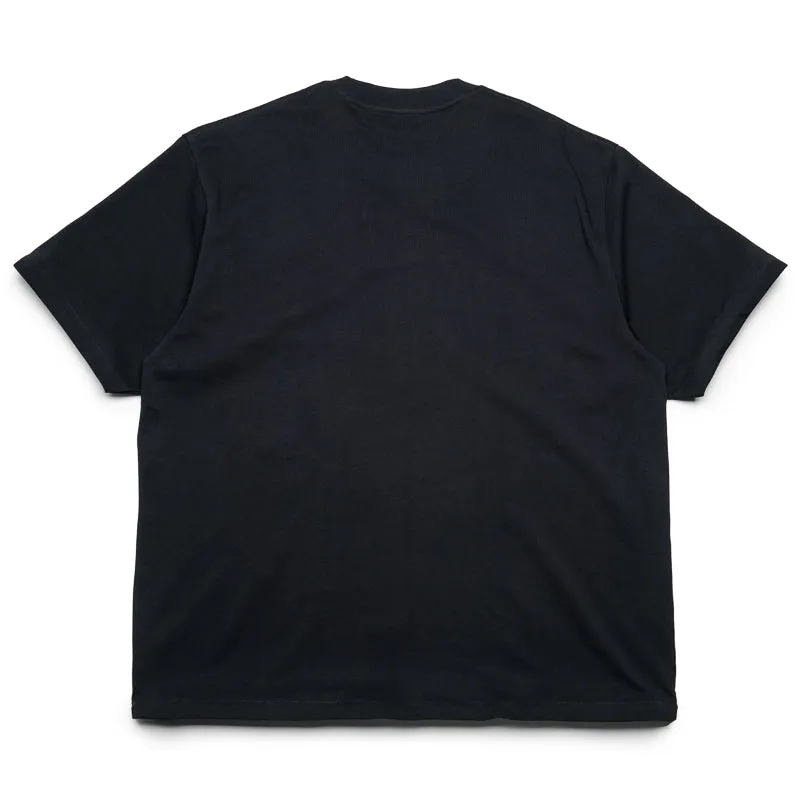 A Bathing Ape 3D Shark Tee - Black Mall Boat Neck