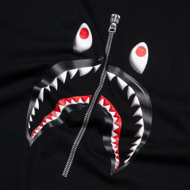 Chic A Bathing Ape 3D Shark Tee - Black