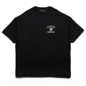 Fear of God Essentials Jersey Crewneck Tee - Black loose silhouette