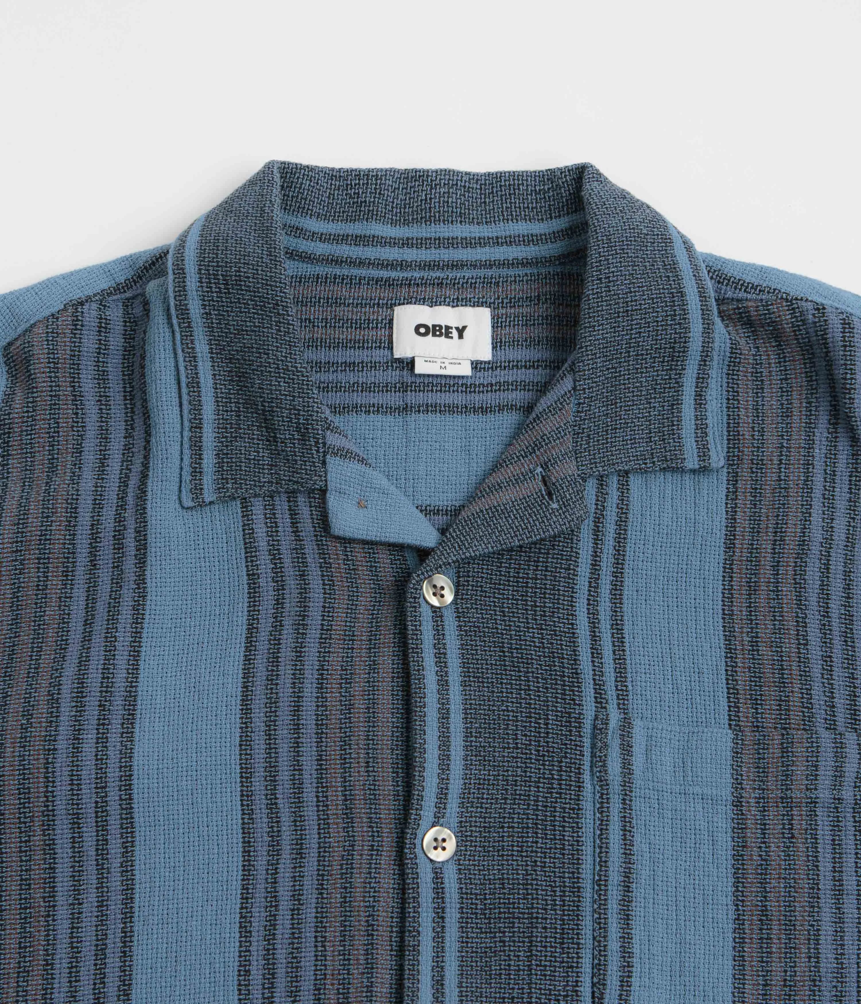 Essential Wardrobe Polo Style Obey Frazer Short Sleeve Shirt - Black Multi