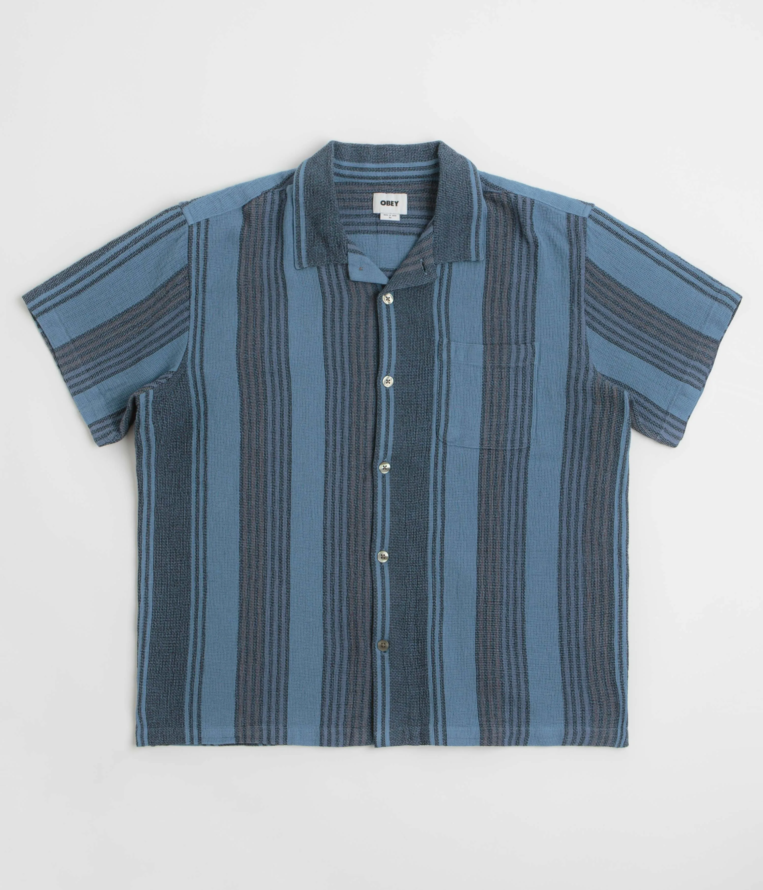Obey Frazer Short Sleeve Shirt - Black Multi Sports Ready