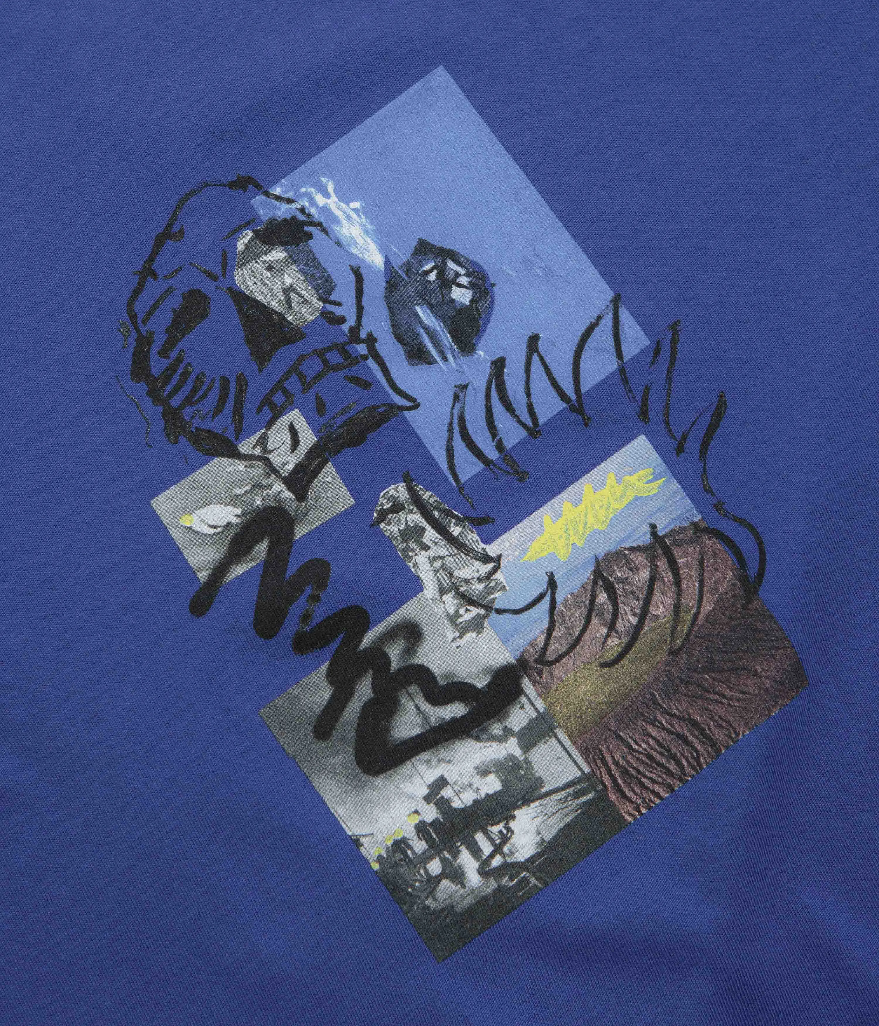Size small gathers Poetic Collective Skull T-Shirt - Blue