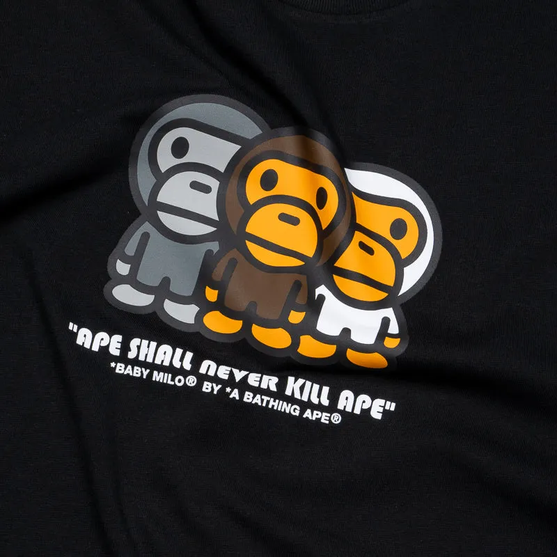 Summer hospital event A Bathing Ape Baby Milo Tee - Black