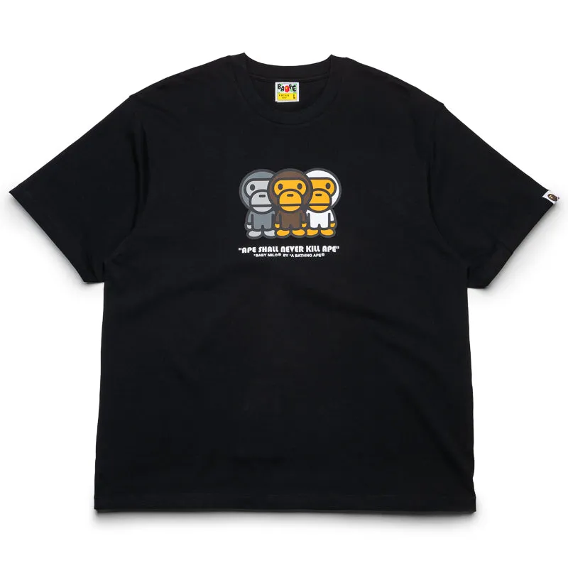 A Bathing Ape Baby Milo Tee - Black hockey venue Coffee Shop