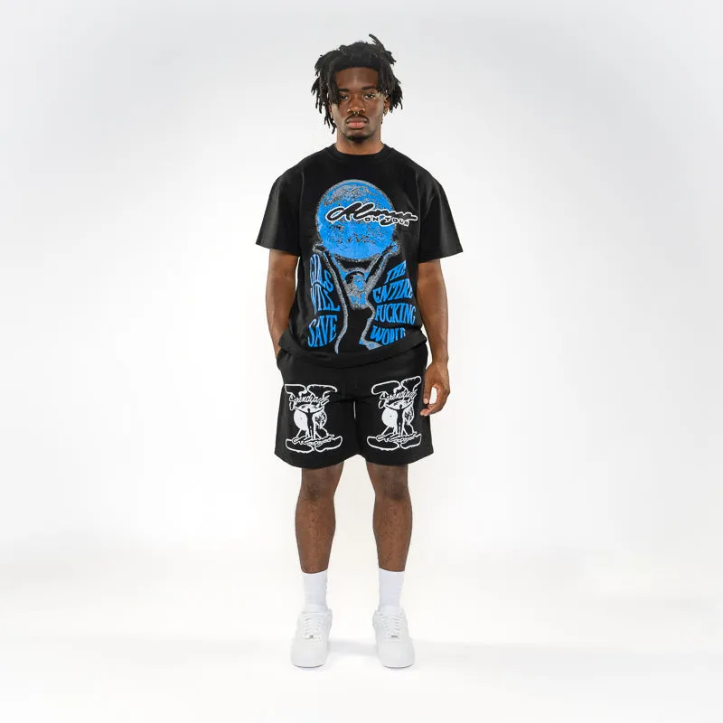 Always On Tour GWSTFW Tee - Black Ribbed Cuff Details