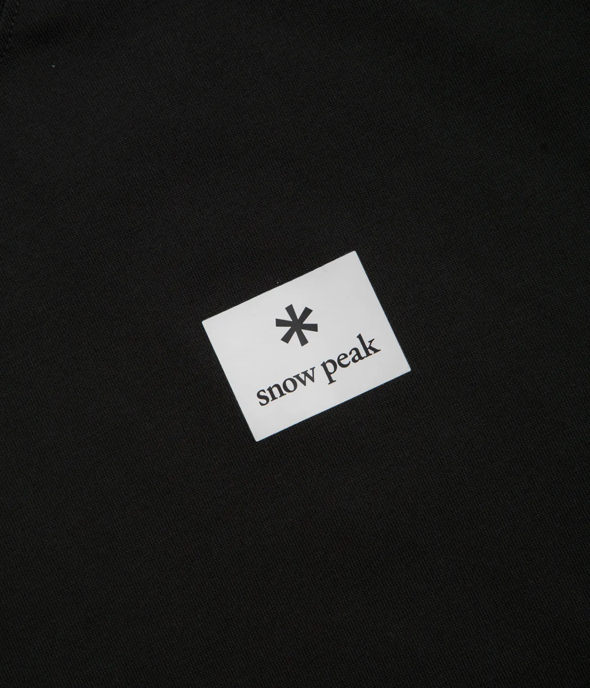 poncho silhouette Work Attire Snow Peak NSD Square Logo T-Shirt - Black